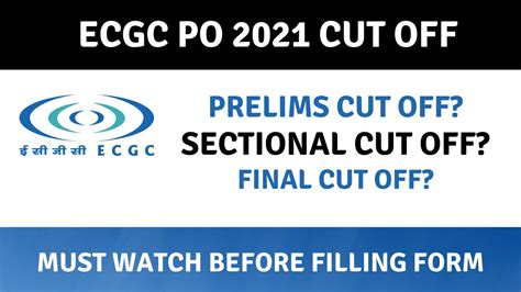 ECGC PO Previous Year Cut off 2021 .